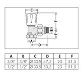 VALV. 3/8 TERMOST.c/PREREGOLAZIONE VALV. 3/8 TERMOST.c/PREREGOLAZIONE
