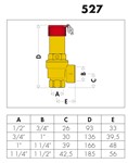 VALV.SICUREZZA ISPESL 1' 3,5 BAR VALV.SICUREZZA ISPESL 1' 3,5 BAR