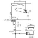 MISCELATORE BIDET ELLITTICO BERRY