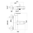 MISCELATORE VASCA DOCCIA DUPLEX