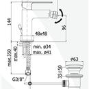 MISCELATORE BIDET S/A SERIE ELLE CRO