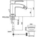 MISCELATORE BIDET S/A 1'1/4