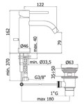 MISC. LIGHT LAVABO 1.1/4 STEEL MISC. LIGHT LAVABO 1.1/4 STEEL