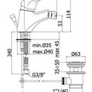 MISCELATORE BIDET S/A 1'1/4 NETTUNO