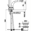 MISCELATORE BIDET S/A SERIE SLY CR