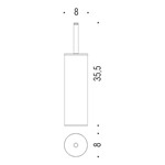 PORTASCOPINO BASIC APPOGGIO CROMO