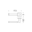 PORTAROTOLO SX CROMO SERIE BASIC Q