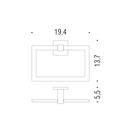 P/SALVIETTE AD ANELLO CROMO BASIC Q
