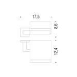 PORTAROTOLO COPERTO CROMO BASIC Q