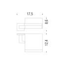 PORTAROTOLO COPERTO CROMO BASIC Q