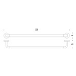 PORTASALVIETTE CM.54 CROMO NORDIC PORTASALVIETTE CM.54 CROMO NORDIC
