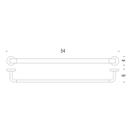 PORTASALVIETTE CM.54 CROMO NORDIC