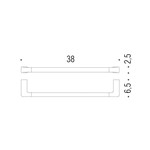 PORTASALVIETTE CM.38 CROMO LULU' PORTASALVIETTE CM.38 CROMO LULU'