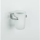 PORTA BICCHIERE CROMO/VETRO ACID.NAT