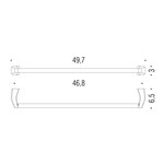 PORTASALVIETTE CM.49,7 CROMO PORTASALVIETTE CM.49,7 CROMO