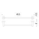 PORTASALVIETTE CM.48,5 ZIRCONIUM SS