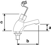 RUBINETTO LAVABO TEMPORIZ.R7100