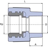 GIUN FIL./FEM PP GRN 1'1/2X50 GIUN FIL./FEM PP GRN 1'1/2X50